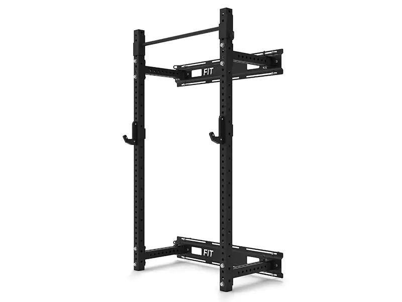 Wall-Mounted Folding Power Squat Rack