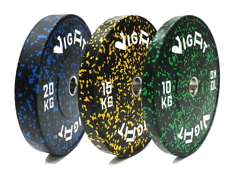 Camouflage Fully Rubber-Coated Weight Plates