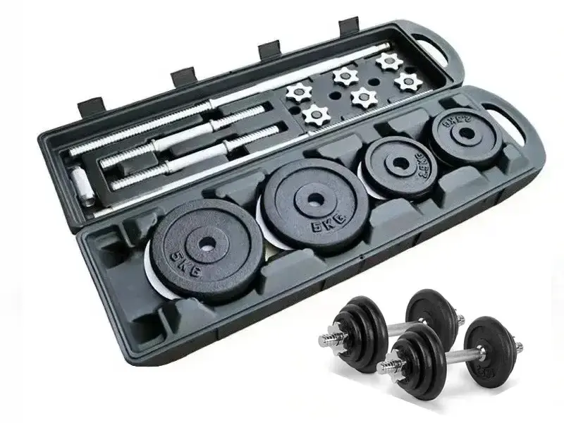 Painted dumbbell set