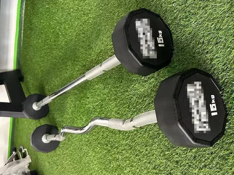 One-Piece PU Fixed Barbell for Commercial Fitness
