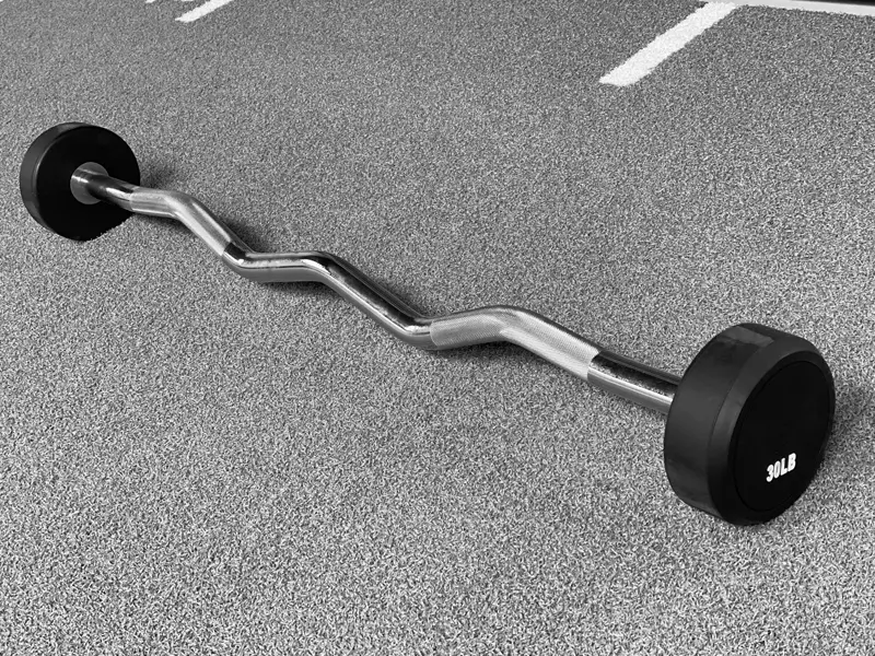 One-Piece Rubber Fixed Barbell for Strength Training