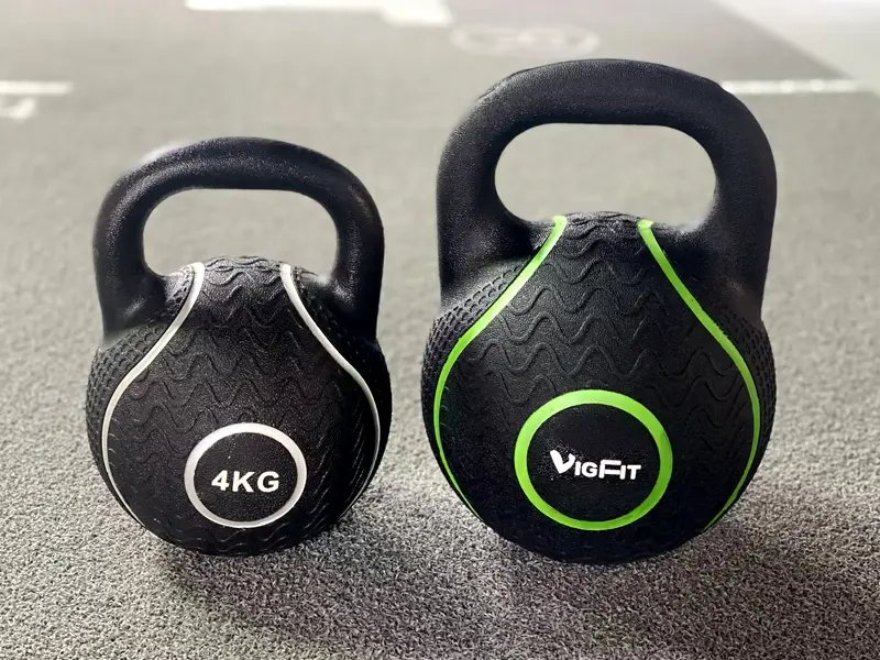 Commercial Rubber-Coated Kettlebell for Strength Workouts