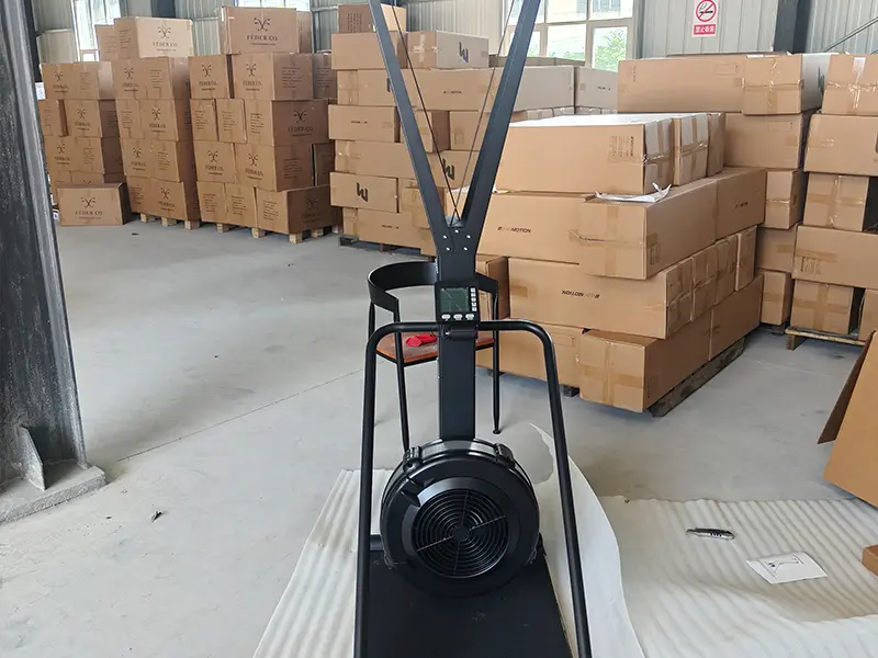 Ski trainer with pull handles and floor stand
