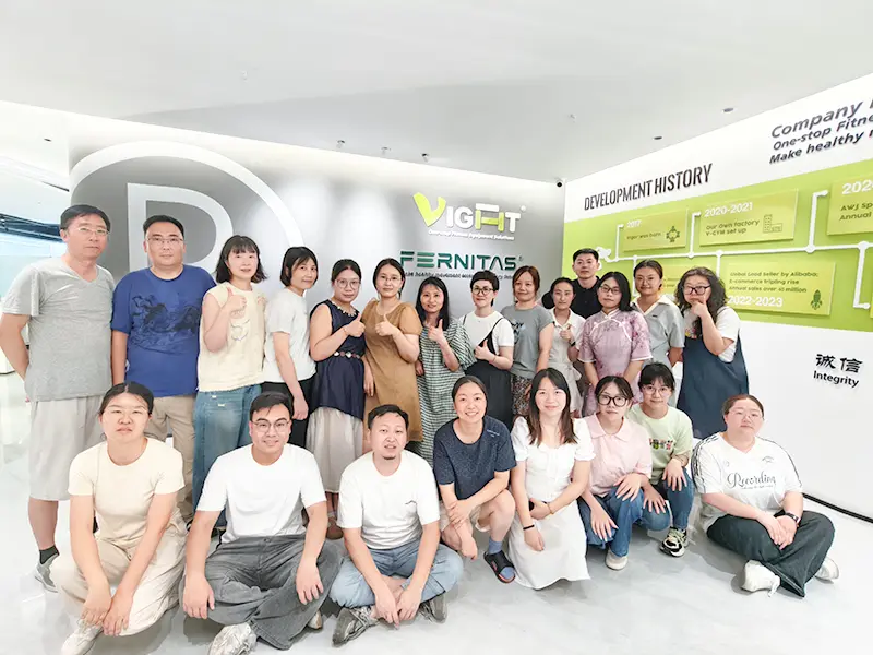 VIGFIT fitness equipment manufacturing and export team in Nantong China